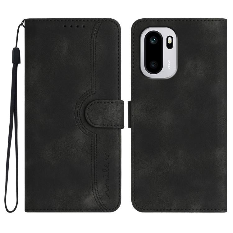 Heart Pattern Skin Feel Leather Phone Case, For OnePlus Turbo 6 / 6V, For OnePlus Ace 6, For OnePlus 15, For OnePlus 13T