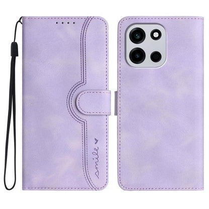 Heart Pattern Skin Feel Leather Phone Case, For OnePlus Turbo 6 / 6V, For OnePlus Ace 6, For OnePlus 15, For OnePlus 13T