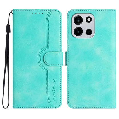 Heart Pattern Skin Feel Leather Phone Case, For OnePlus Turbo 6 / 6V, For OnePlus Ace 6, For OnePlus 15, For OnePlus 13T