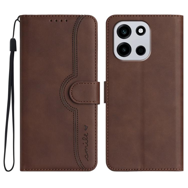 Heart Pattern Skin Feel Leather Phone Case, For OnePlus Turbo 6 / 6V, For OnePlus Ace 6, For OnePlus 15, For OnePlus 13T