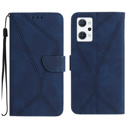 Stitching Embossed Leather Phone Case, For OPPO A57 4G / A77 4G, For OPPO A78 5G, For OPPO Reno7 A JP, For OPPO Reno8 4G / Reno7 4G