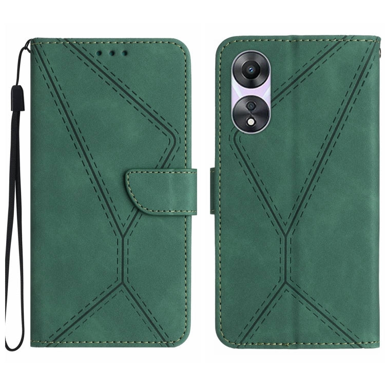 Stitching Embossed Leather Phone Case, For OPPO Reno8 T 4G, For OPPO Reno8 T 5G/A1 Pro 5G, For OPPO Reno9/Reno9 Pro 5G, For OPPO Reno9 Pro+