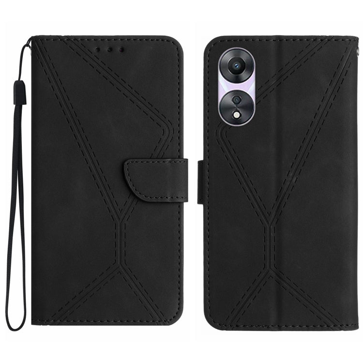 Stitching Embossed Leather Phone Case, For OPPO Reno8 T 4G, For OPPO Reno8 T 5G/A1 Pro 5G, For OPPO Reno9/Reno9 Pro 5G, For OPPO Reno9 Pro+
