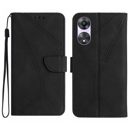 Stitching Embossed Leather Phone Case, For OPPO Reno8 T 4G, For OPPO Reno8 T 5G/A1 Pro 5G, For OPPO Reno9/Reno9 Pro 5G, For OPPO Reno9 Pro+
