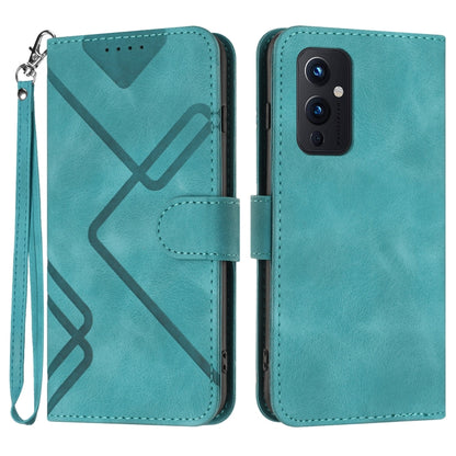 Line Pattern Skin Feel Leather Phone Case, For OnePlus Nord 2 5G, For OnePlus 9 Pro, For OnePlus 9, For OnePlus 8 Pro
