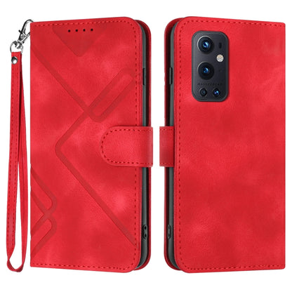 Line Pattern Skin Feel Leather Phone Case, For OnePlus Nord 2 5G, For OnePlus 9 Pro, For OnePlus 9, For OnePlus 8 Pro