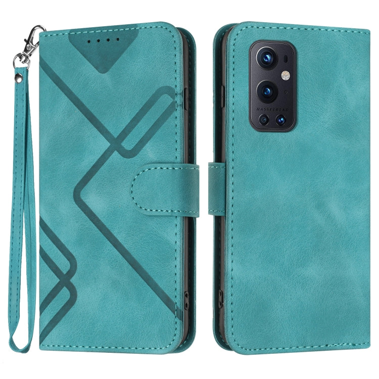 Line Pattern Skin Feel Leather Phone Case, For OnePlus Nord 2 5G, For OnePlus 9 Pro, For OnePlus 9, For OnePlus 8 Pro