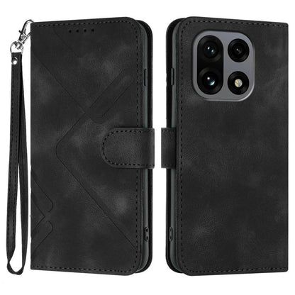 Line Pattern Skin Feel Leather Phone Case, For OnePlus Turbo 6 / 6V, For OnePlus Ace 6, For OnePlus 15, For OnePlus 13T