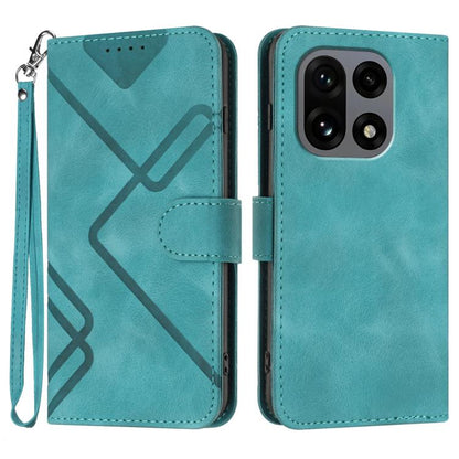 Line Pattern Skin Feel Leather Phone Case, For OnePlus Turbo 6 / 6V, For OnePlus Ace 6, For OnePlus 15, For OnePlus 13T