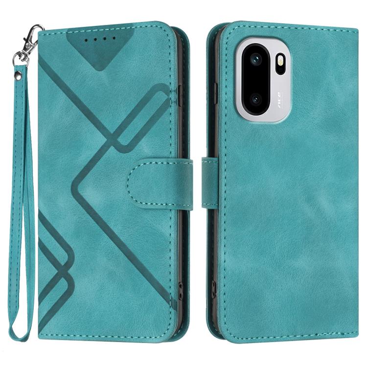 Line Pattern Skin Feel Leather Phone Case, For OnePlus Turbo 6 / 6V, For OnePlus Ace 6, For OnePlus 15, For OnePlus 13T