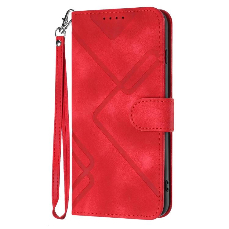 Line Pattern Skin Feel Leather Phone Case, For OnePlus Turbo 6 / 6V, For OnePlus Ace 6, For OnePlus 15, For OnePlus 13T