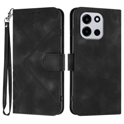 Line Pattern Skin Feel Leather Phone Case, For OnePlus Turbo 6 / 6V, For OnePlus Ace 6, For OnePlus 15, For OnePlus 13T