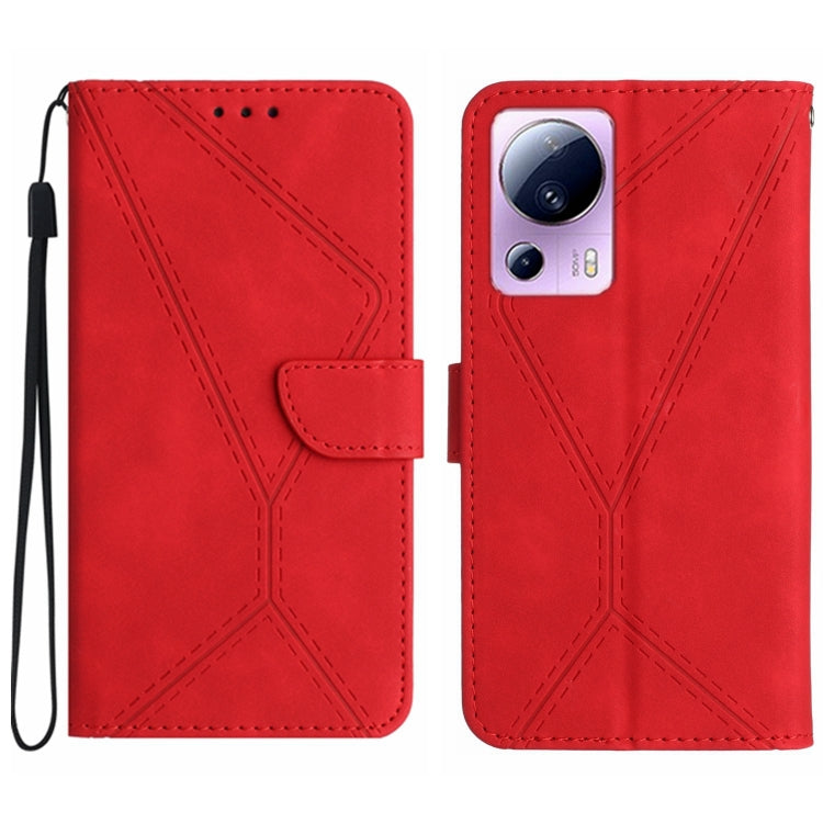 Stitching Embossed Leather Phone Case, For Xiaomi 13 Lite, For Xiaomi 13 Pro, For Xiaomi 13, For Xiaomi 12T / 12T Pro