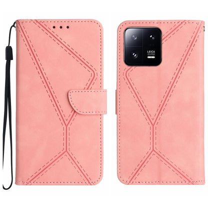 Stitching Embossed Leather Phone Case, For Xiaomi 13 Lite, For Xiaomi 13 Pro, For Xiaomi 13, For Xiaomi 12T / 12T Pro
