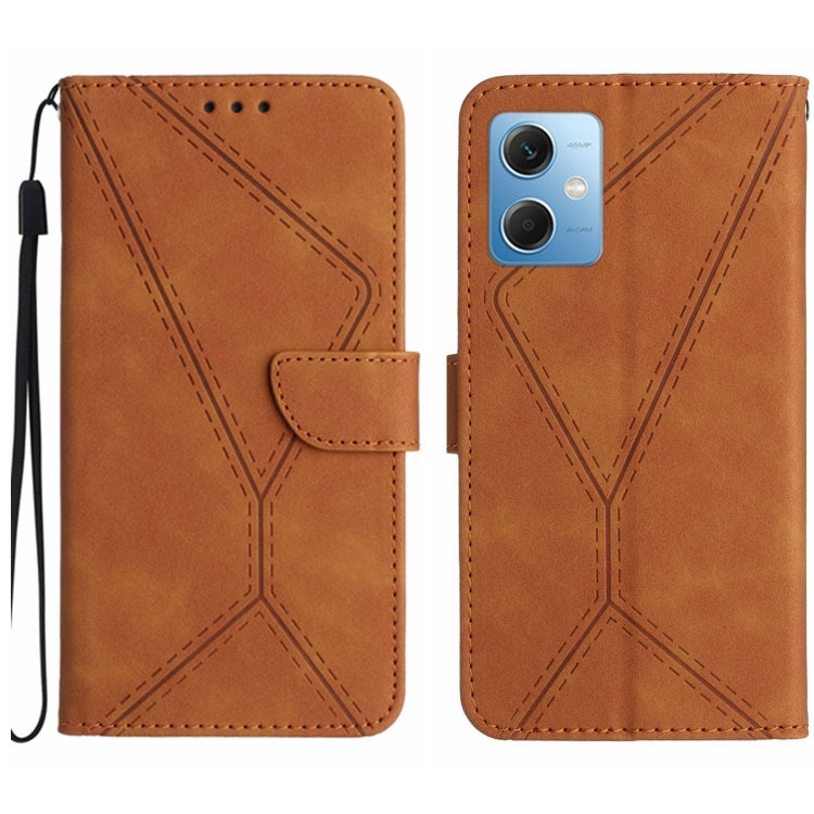 Stitching Embossed Leather Phone Case, For Xiaomi Redmi Note 12 Pro+, For Redmi Note 12 Pro 5G, For Xiaomi POCO X5 Pro, For Xiaomi Redmi Note 12 5G