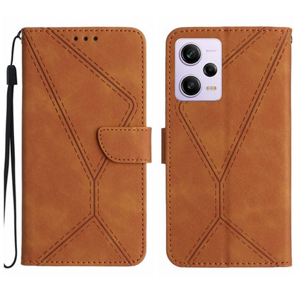 Stitching Embossed Leather Phone Case, For Xiaomi Redmi Note 12 Pro+, For Redmi Note 12 Pro 5G, For Xiaomi POCO X5 Pro, For Xiaomi Redmi Note 12 5G