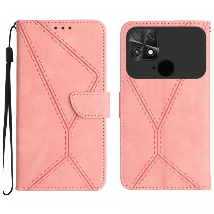 Stitching Embossed Leather Phone Case, For Xiaomi POCO M5 / M4 5G, For Xiaomi POCO M5S, For Xiaomi POCO X4 GT, For Xiaomi POCO C40