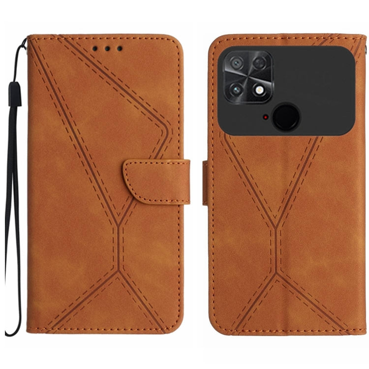 Stitching Embossed Leather Phone Case, For Xiaomi POCO M5 / M4 5G, For Xiaomi POCO M5S, For Xiaomi POCO X4 GT, For Xiaomi POCO C40
