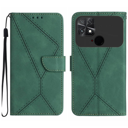 Stitching Embossed Leather Phone Case, For Xiaomi POCO M5 / M4 5G, For Xiaomi POCO M5S, For Xiaomi POCO X4 GT, For Xiaomi POCO C40
