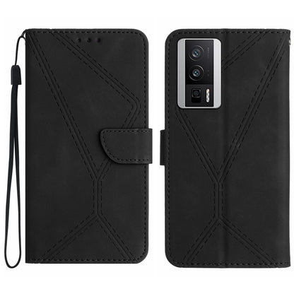 Stitching Embossed Leather Phone Case, For Xiaomi POCO F5 Pro 5G, For Xiaomi Redmi Note 12S, For Xiaomi Redmi A1+ / A2+, For Redmi Note 12 Pro 4G