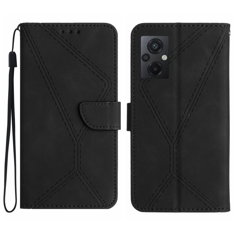 Stitching Embossed Leather Phone Case, For Xiaomi POCO M5 / M4 5G, For Xiaomi POCO M5S, For Xiaomi POCO X4 GT, For Xiaomi POCO C40