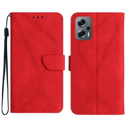 Stitching Embossed Leather Phone Case, For Xiaomi POCO M5 / M4 5G, For Xiaomi POCO M5S, For Xiaomi POCO X4 GT, For Xiaomi POCO C40