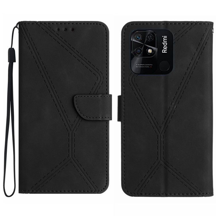 Stitching Embossed Leather Phone Case, For Redmi Note 11 4G Global, For Xiaomi POCO F4 5G, For Xiaomi Redmi 10A, For Xiaomi Redmi 10C