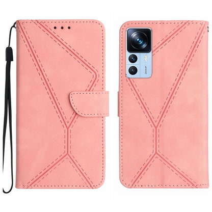 Stitching Embossed Leather Phone Case, For Xiaomi 13 Lite, For Xiaomi 13 Pro, For Xiaomi 13, For Xiaomi 12T / 12T Pro