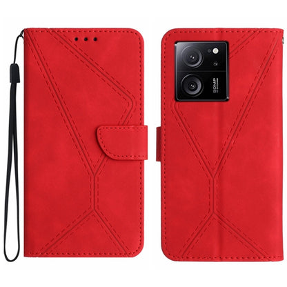 Stitching Embossed Leather Phone Case, For Xiaomi Redmi 12 5G, For Xiaomi 13T / 13T Pro, For Xiaomi Redmi 12 4G Global, For Xiaomi POCO F5 5G