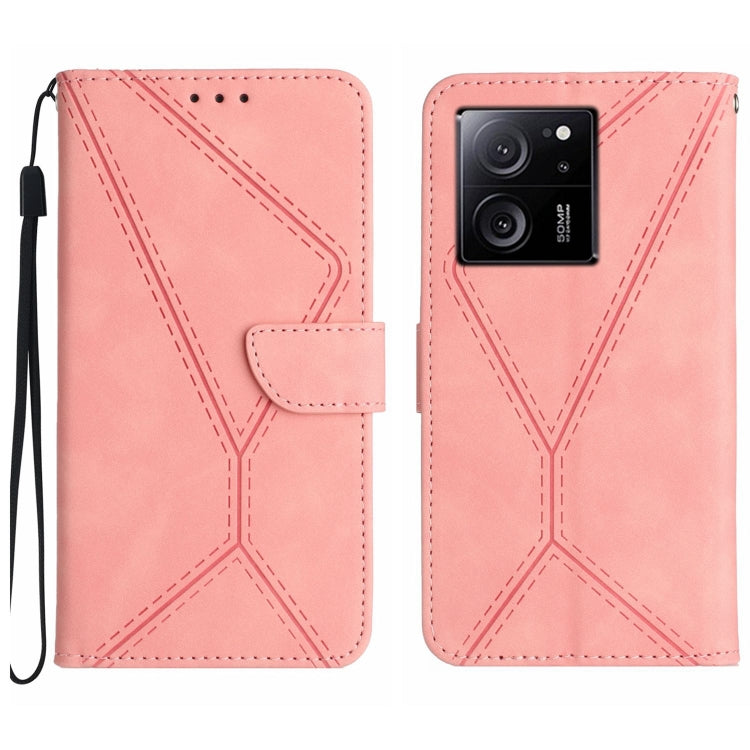 Stitching Embossed Leather Phone Case, For Xiaomi Redmi 12 5G, For Xiaomi 13T / 13T Pro, For Xiaomi Redmi 12 4G Global, For Xiaomi POCO F5 5G
