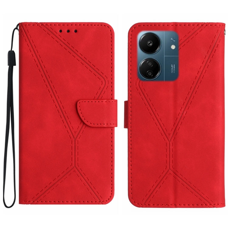 Stitching Embossed Leather Phone Case, For Xiaomi 14 Ultra, For Xiaomi 14 Pro, For Xiaomi 14, For Xiaomi Redmi 13C 4G