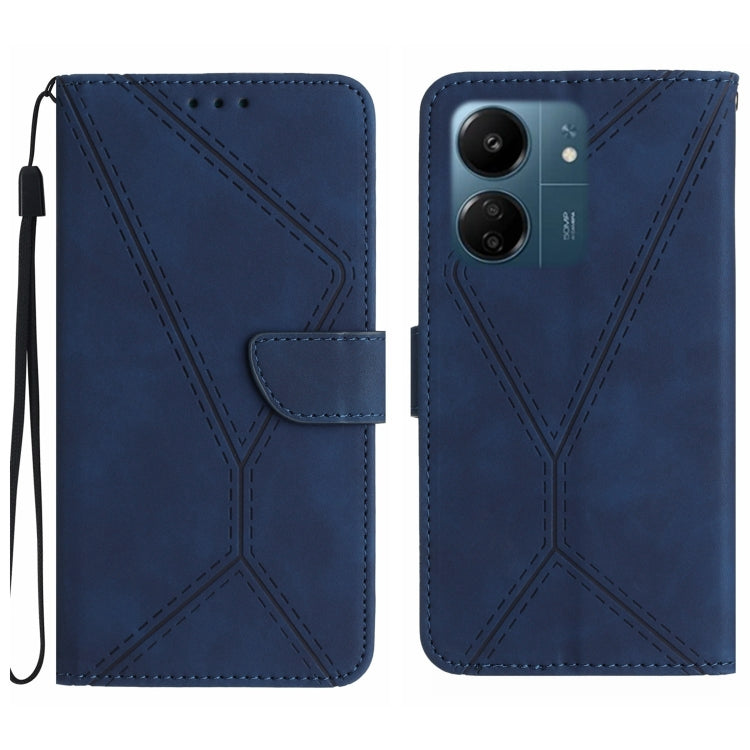 Stitching Embossed Leather Phone Case, For Xiaomi 14 Ultra, For Xiaomi 14 Pro, For Xiaomi 14, For Xiaomi Redmi 13C 4G