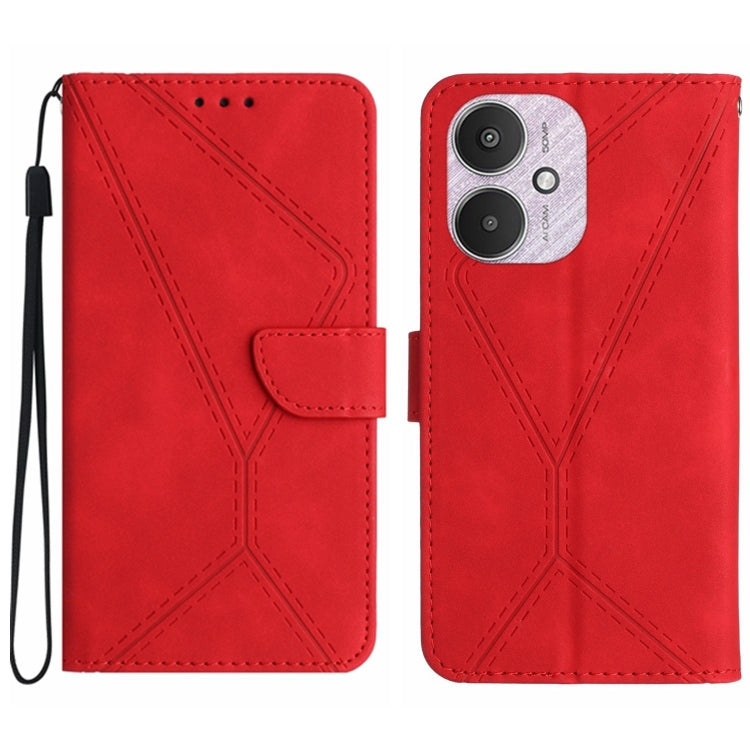 Stitching Embossed Leather Phone Case, For Xiaomi Redmi 13 4G Global / 5G Global, For Xiaomi Redmi A3, For Xiaomi Redmi Note 13 4G Global, For Xiaomi Redmi 13C 5G