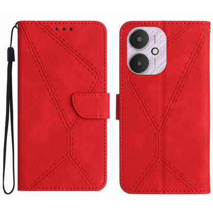Stitching Embossed Leather Phone Case, For Xiaomi Redmi 13 4G Global / 5G Global, For Xiaomi Redmi A3, For Xiaomi Redmi Note 13 4G Global, For Xiaomi Redmi 13C 5G