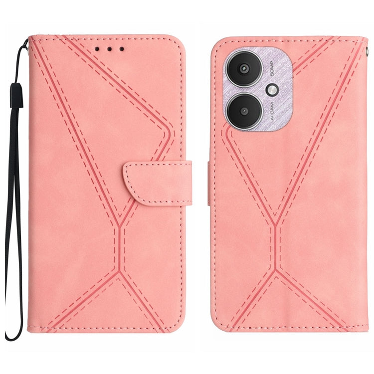 Stitching Embossed Leather Phone Case, For Xiaomi Redmi 13 4G Global / 5G Global, For Xiaomi Redmi A3, For Xiaomi Redmi Note 13 4G Global, For Xiaomi Redmi 13C 5G
