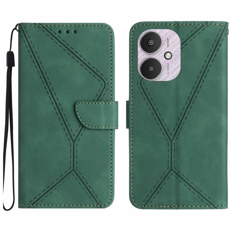 Stitching Embossed Leather Phone Case, For Xiaomi Redmi 13 4G Global / 5G Global, For Xiaomi Redmi A3, For Xiaomi Redmi Note 13 4G Global, For Xiaomi Redmi 13C 5G
