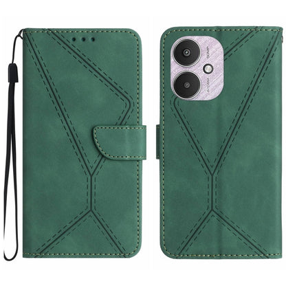 Stitching Embossed Leather Phone Case, For Xiaomi Redmi 13 4G Global / 5G Global, For Xiaomi Redmi A3, For Xiaomi Redmi Note 13 4G Global, For Xiaomi Redmi 13C 5G