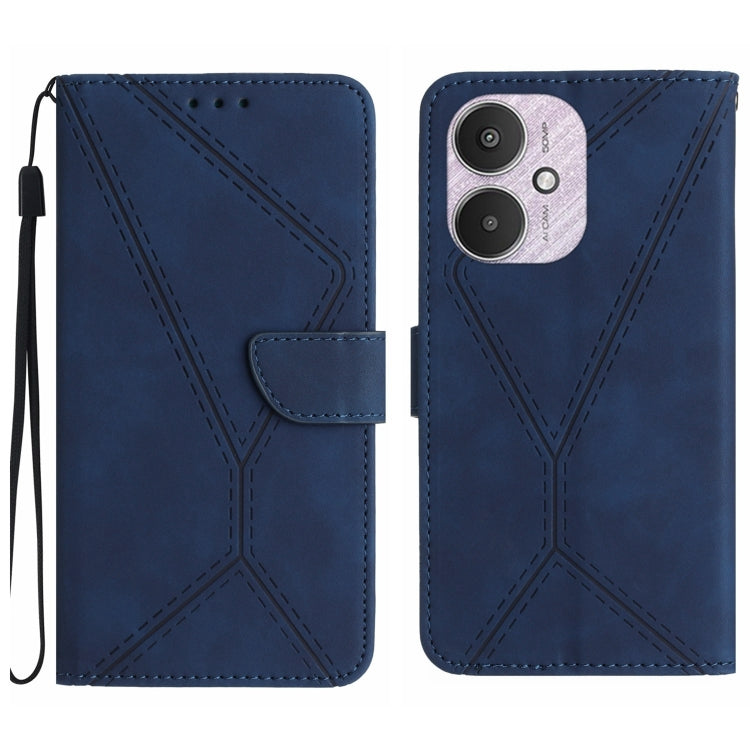 Stitching Embossed Leather Phone Case, For Xiaomi Redmi 13 4G Global / 5G Global, For Xiaomi Redmi A3, For Xiaomi Redmi Note 13 4G Global, For Xiaomi Redmi 13C 5G