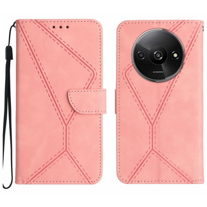 Stitching Embossed Leather Phone Case, For Xiaomi Redmi 13 4G Global / 5G Global, For Xiaomi Redmi A3, For Xiaomi Redmi Note 13 4G Global, For Xiaomi Redmi 13C 5G