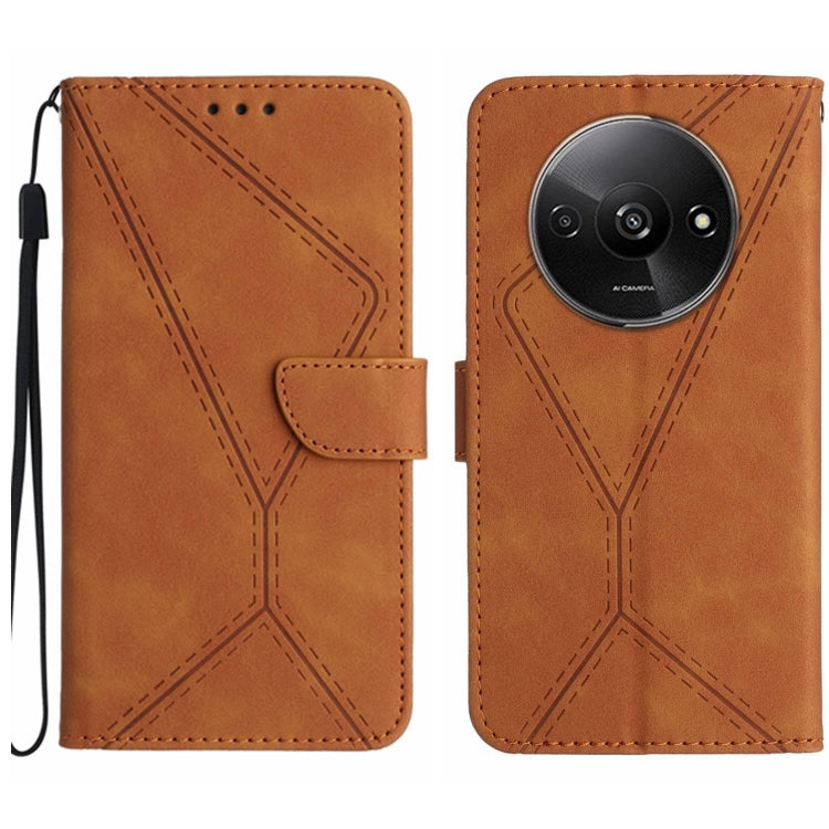 Stitching Embossed Leather Phone Case, For Xiaomi Redmi 13 4G Global / 5G Global, For Xiaomi Redmi A3, For Xiaomi Redmi Note 13 4G Global, For Xiaomi Redmi 13C 5G