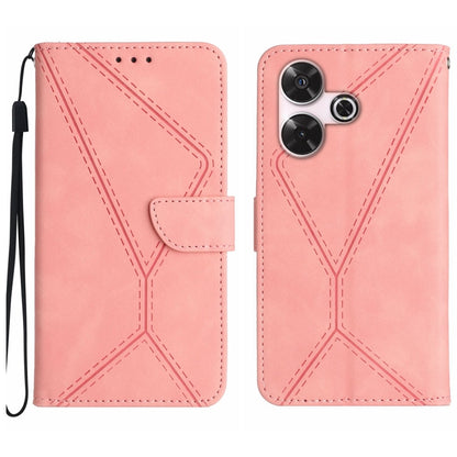Stitching Embossed Leather Phone Case, For Xiaomi Redmi 13 4G Global / 5G Global, For Xiaomi Redmi A3, For Xiaomi Redmi Note 13 4G Global, For Xiaomi Redmi 13C 5G