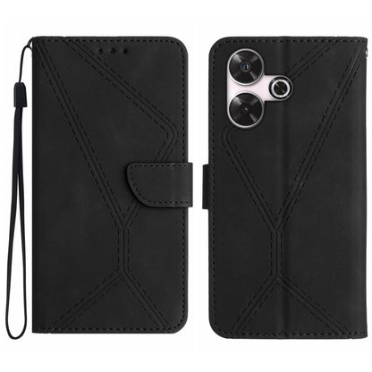Stitching Embossed Leather Phone Case, For Xiaomi Redmi 13 4G Global / 5G Global, For Xiaomi Redmi A3, For Xiaomi Redmi Note 13 4G Global, For Xiaomi Redmi 13C 5G