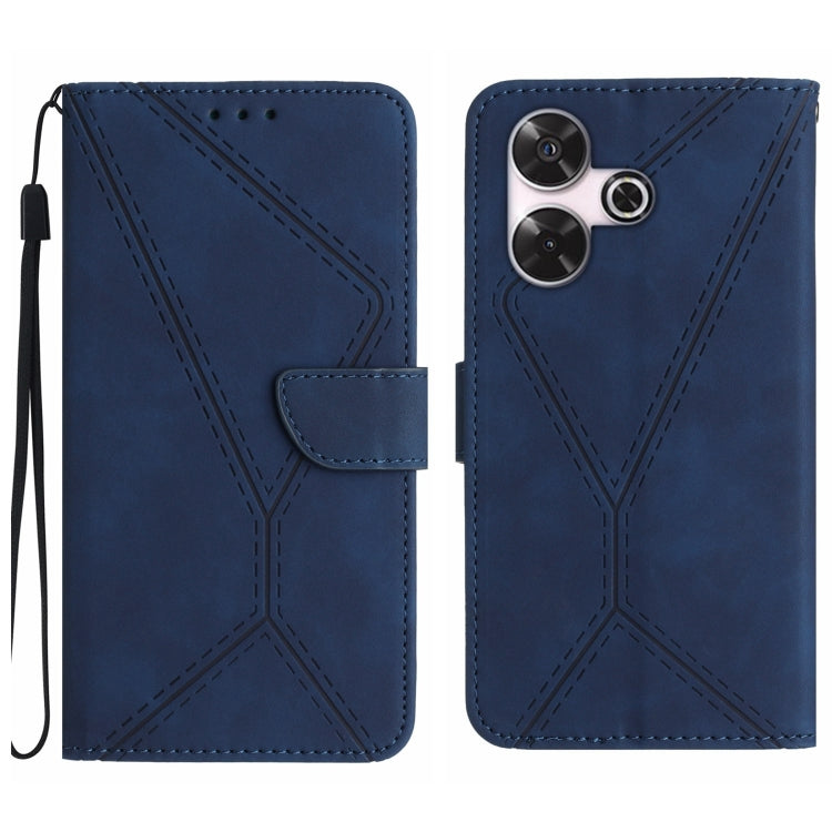 Stitching Embossed Leather Phone Case, For Xiaomi Redmi 13 4G Global / 5G Global, For Xiaomi Redmi A3, For Xiaomi Redmi Note 13 4G Global, For Xiaomi Redmi 13C 5G