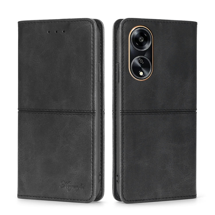 Cow Texture Magnetic Leather Phone Case, For OPPO A1 5G