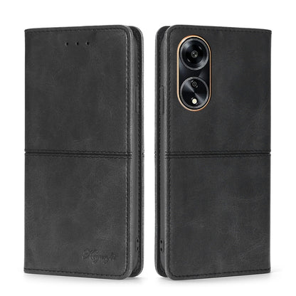 Cow Texture Magnetic Leather Phone Case, For OPPO A1 5G