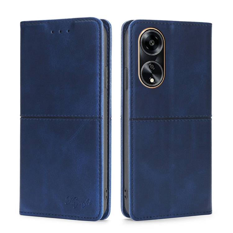 Cow Texture Magnetic Leather Phone Case, For OPPO A1 5G
