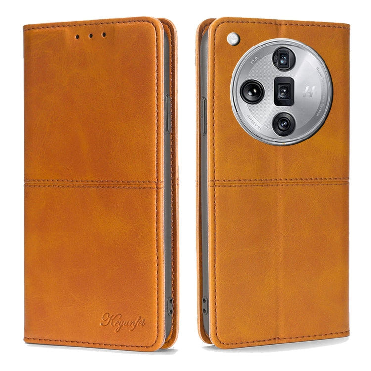 Cow Texture Magnetic Leather Phone Case, For OPPO Reno11 F 5G, For OPPO Find X7 5G, For OPPO Find X7 Ultra 5G, For OPPO Reno10 Pro+ 5G