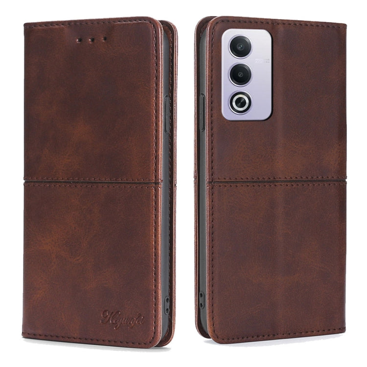 Cow Texture Magnetic Leather Phone Case, For OPPO Reno12 F 5G, For OPPO A3 Pro 5G India, For OPPO Reno12 5G Global, For OPPO A60 4G Global