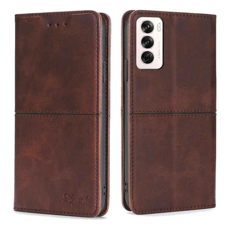 Cow Texture Magnetic Leather Phone Case, For OPPO Reno12 F 5G, For OPPO A3 Pro 5G India, For OPPO Reno12 5G Global, For OPPO A60 4G Global