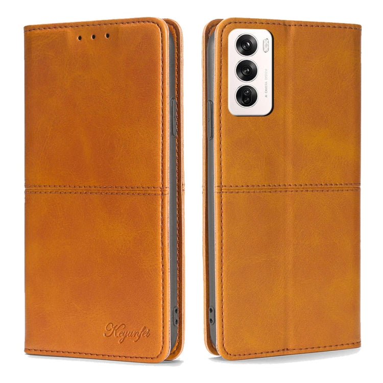 Cow Texture Magnetic Leather Phone Case, For OPPO Reno12 F 5G, For OPPO A3 Pro 5G India, For OPPO Reno12 5G Global, For OPPO A60 4G Global